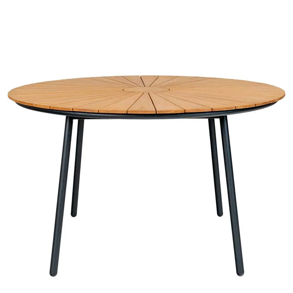 Wohnen Skandi Garten-Essgruppe aus Teak - Farmer (fünfteilig)