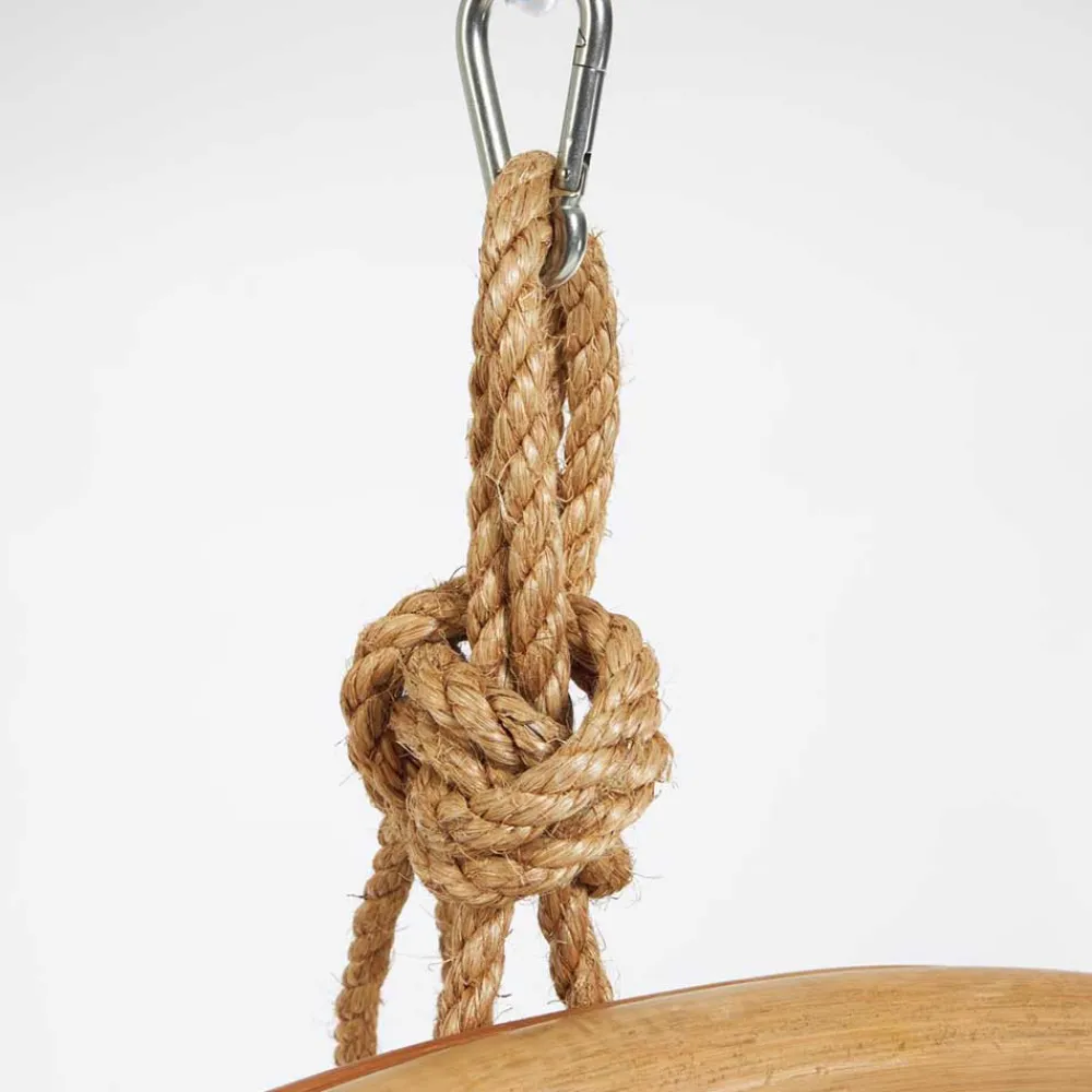 Wohnen Weiße Möbel|Rattanmöbel*Skandi Hängesessel aus Rattan Geflecht - Palencia