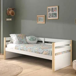 Wohnen Skandinavische Möbel|Weiße Möbel*Skandi Kojenbett in Weiß & Kiefer - Ayfina