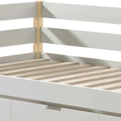 Wohnen Skandinavische Möbel|Weiße Möbel*Skandi Kojenbett in Weiß & Kiefer - Ayfina