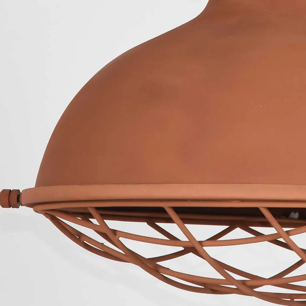 Wohnen Lampen & Leuchten*Skandi Pendelampe in Rost Braun Metall - Adagiona