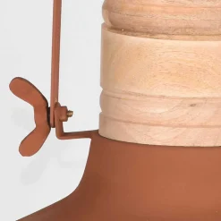 Wohnen Lampen & Leuchten*Skandi Pendelampe in Rost Braun Metall - Adagiona