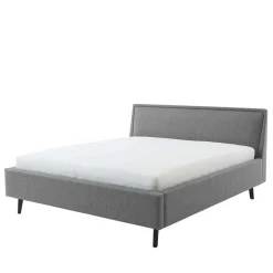 Wohnen Skandinavische Möbel|Jugendbetten*Skandi Polsterbett in Grau Stoff - Optica