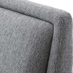 Wohnen Skandinavische Möbel|Jugendbetten*Skandi Polsterbett in Grau Stoff - Optica