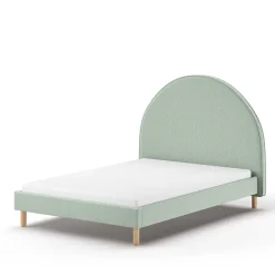 Wohnen Skandi Polsterbett in Grün Boucle - Skylab