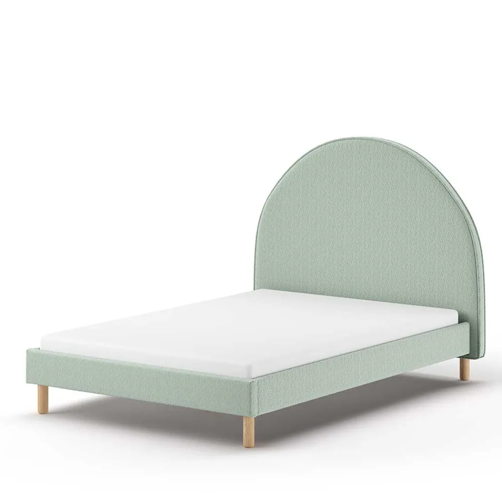 Wohnen Skandi Polsterbett in Grün Boucle - Skylab