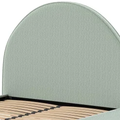 Wohnen Skandi Polsterbett in Grün Boucle - Skylab