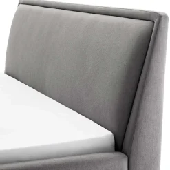 Wohnen Skandi Polsterbett in Hellgrau & Schwarz - Stramo