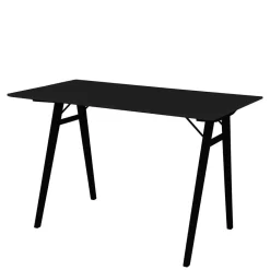 Wohnen Schwarze Möbel|Skandinavische Möbel*Skandi Schreibtisch in Schwarz - Vallino