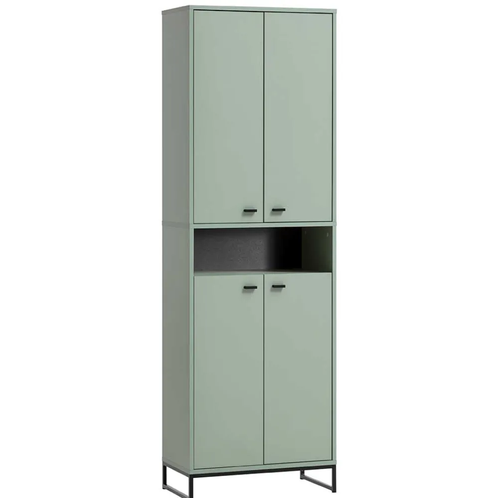 Wohnen Skandi Schuhschrnak in Graugrün - Velmarun