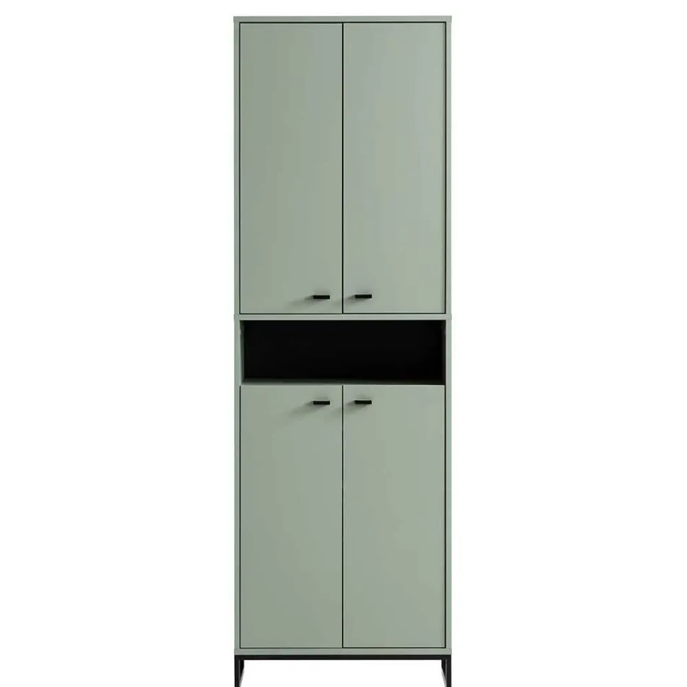 Wohnen Skandi Schuhschrnak in Graugrün - Velmarun