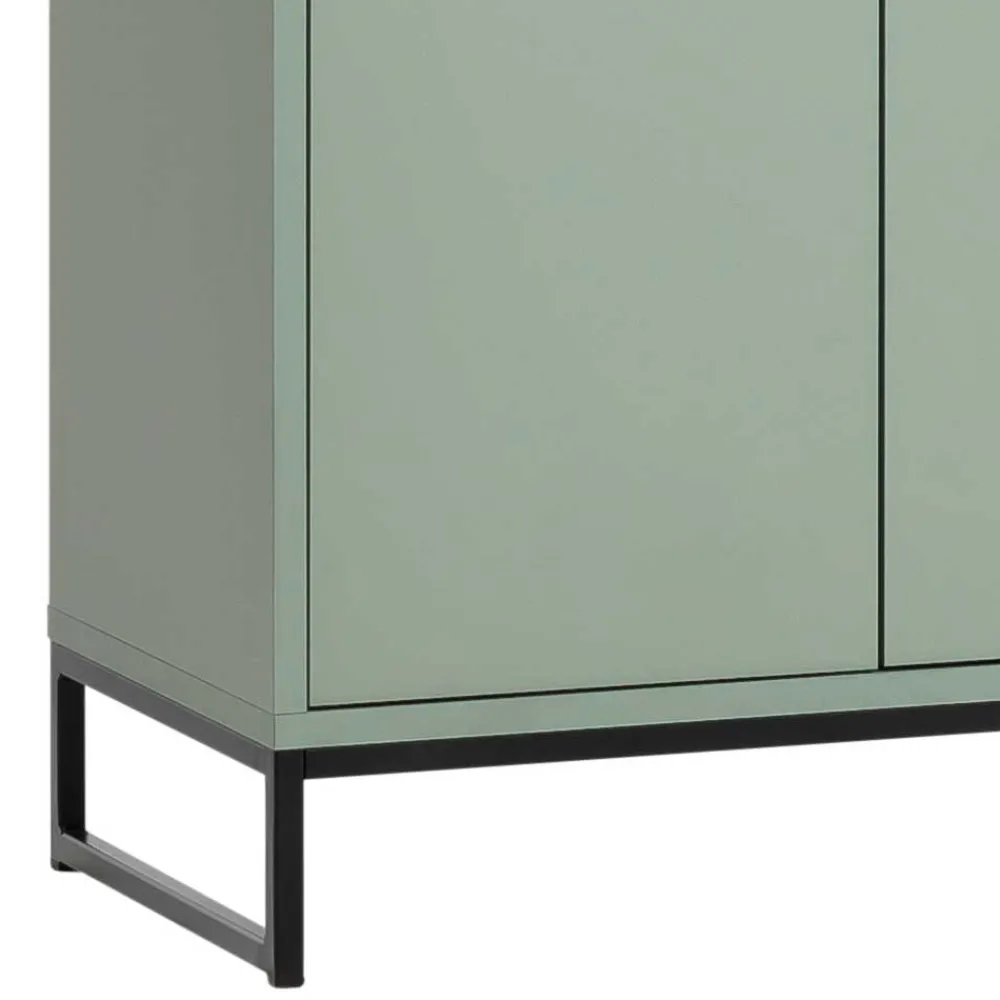 Wohnen Skandi Schuhschrnak in Graugrün - Velmarun