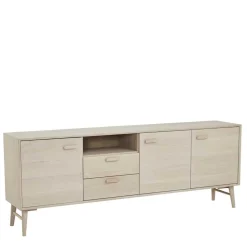 Wohnen Tv & Hifi-Möbel|Tv & Hifi-Möbel*Skandi Sideboard in Eiche Weiß - Lametla