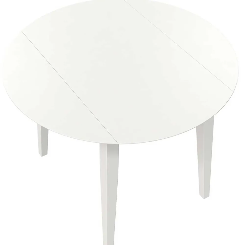 Wohnen Skandi Tischgruppe in Weiß - Rarera (dreiteilig)