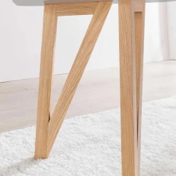 Wohnen Skandinavische Möbel*Skandi Tischgruppe mit Armlehnstühlen - Lusa (fünfteilig)