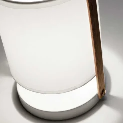 Wohnen Lampen & Leuchten*Skandi Tischleuchte in Weiß & Buche - Rina