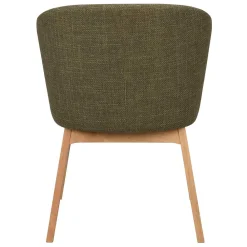 Wohnen Skandi Tischsessel in Dunkelgrün - Loris (2er Set)