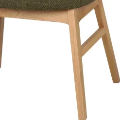 Wohnen Skandi Tischsessel in Dunkelgrün - Loris (2er Set)