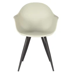 Wohnen Skandi Tischsessel in Hellgrau & Schwarz - Naviron (2er Set)