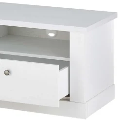 Wohnen Skandi TV Board in weißer Holzoptik Pinie - Liancos