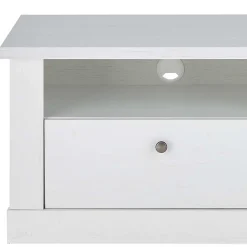 Wohnen Skandi TV Board in weißer Holzoptik Pinie - Liancos