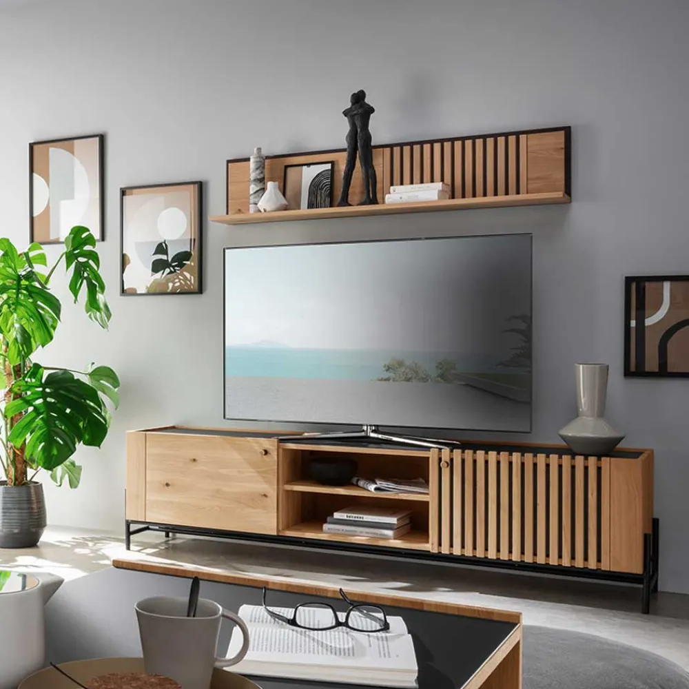 Wohnen Skandinavische Möbel|Sideboards & Kommoden*Skandi TV Lowboard 200 cm breit - Valouis