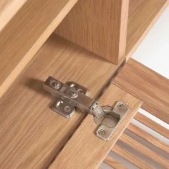 Wohnen Skandinavische Möbel|Sideboards & Kommoden*Skandi TV Lowboard mit Lamellen Klapptüren - Azuro