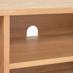 Wohnen Skandinavische Möbel|Sideboards & Kommoden*Skandi TV Lowboard mit Lamellen Klapptüren - Azuro