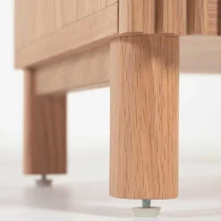 Wohnen Skandinavische Möbel|Sideboards & Kommoden*Skandi TV Lowboard mit Lamellen Klapptüren - Azuro