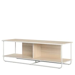 Wohnen Tv & Hifi-Möbel|Tv & Hifi-Möbel*Skandi TV Tisch in Weiß und Natur - Elmavirio