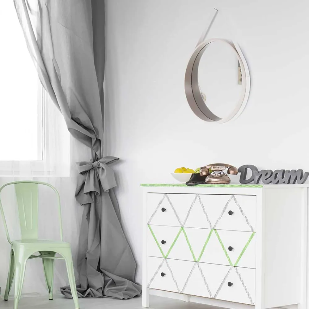 Wohnen Skandi Wandspiegel in Taupe - Dredali