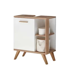 Wohnen Skandinavische Möbel|Waschtisch*Skandi Waschbeckenunterschrank zweifarbig - Timur