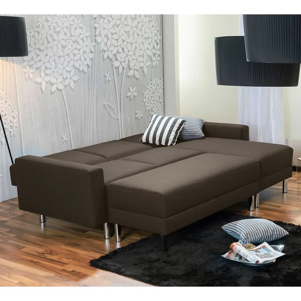 Wohnen Sofaecke mit Hocker - Bettfunktion - Snella (zweiteilig)
