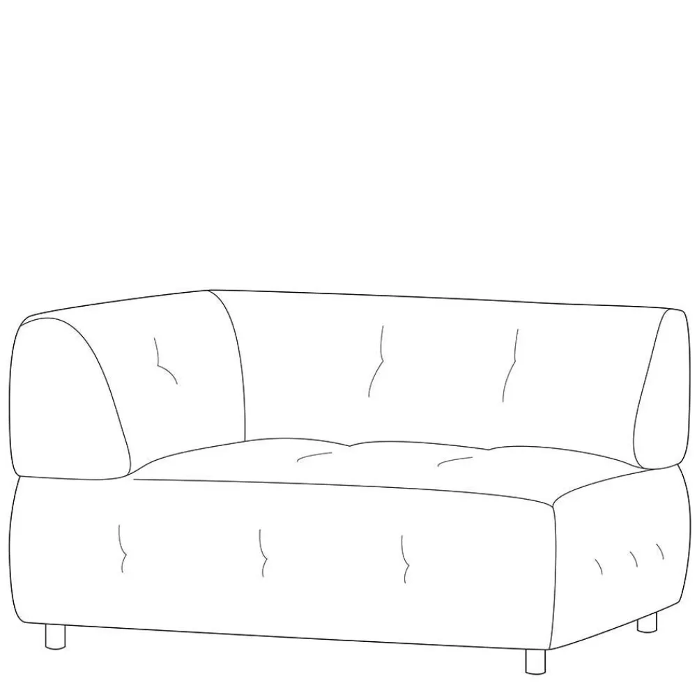 Wohnen Sofas|Sofa*Sofamodul Eckelement in Graugrün - Jasmon