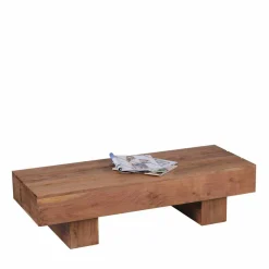 Wohnen Naturholzmöbel|Tische*Sofatisch aus naturbelassenem Holz Oridano Akazie massiv