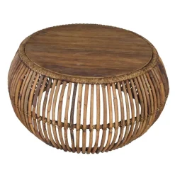 Wohnen Landhausmöbel|Designermöbel*Sofatisch Seaflair aus Rattan