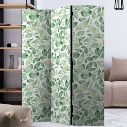 Wohnen Spanische Trennwand aus Leinwand & Fichtenholz - Xorian