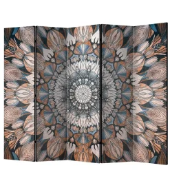 Wohnen Spanische Trennwand mit Mandala Motiv bedruckt - Waykiko