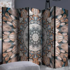 Wohnen Spanische Trennwand mit Mandala Motiv bedruckt - Waykiko