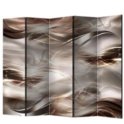 Wohnen Spanische Wand in Braun & Hellgrau bedruckt - Dennja