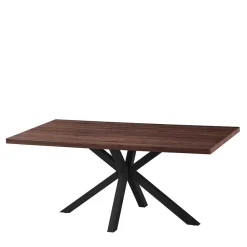 Wohnen Spider Esstisch & Samt Armlehnstühle - Mendoza (fünfteilig)