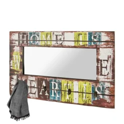 Wohnen Vintage Möbel*Spiegel Garderobe Yilmo mit Haken