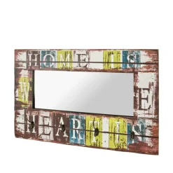 Wohnen Vintage Möbel*Spiegel Garderobe Yilmo mit Haken