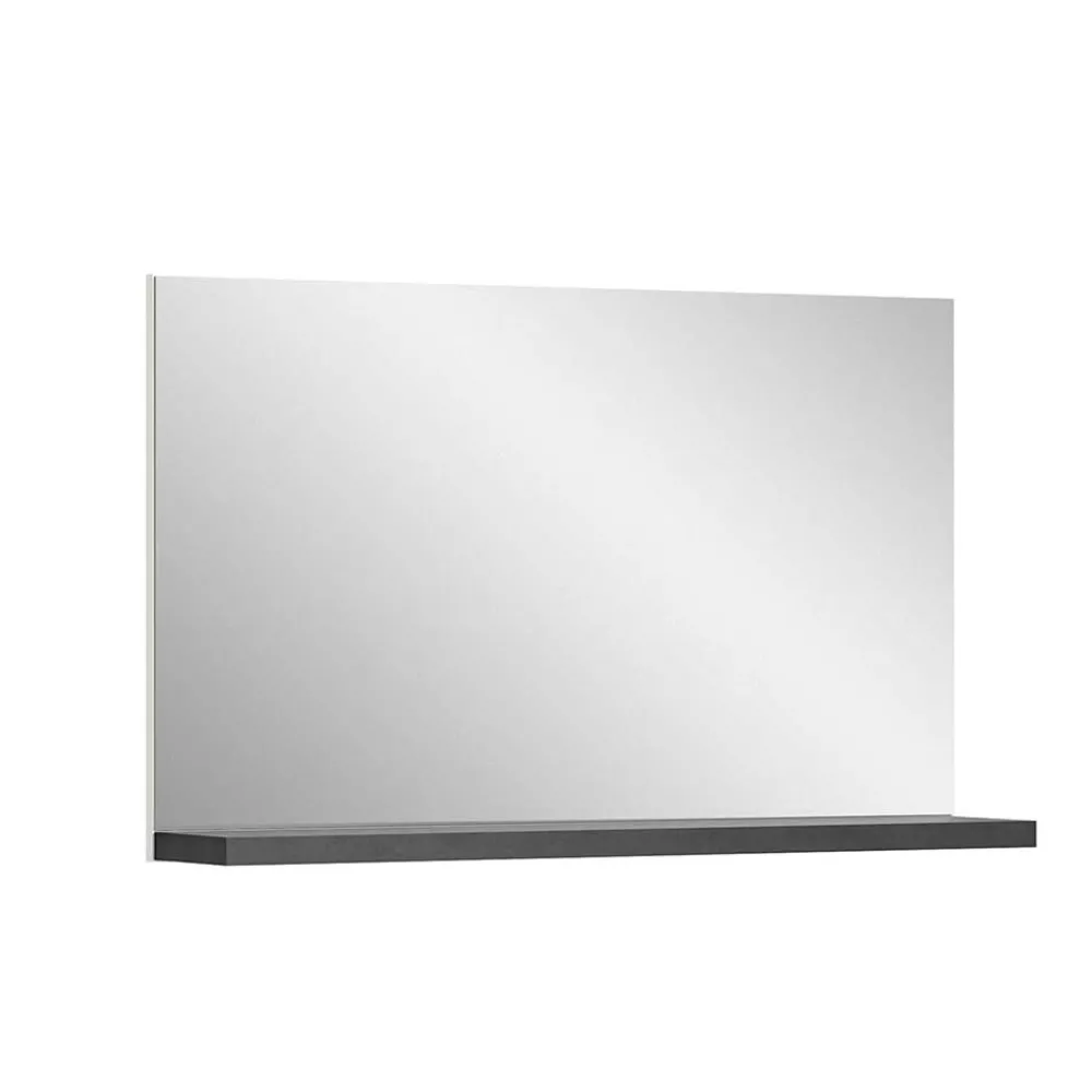 Wohnen Spiegel|Flurspiegel*Spiegel mit Ablage in Dunkelgrau - Suad