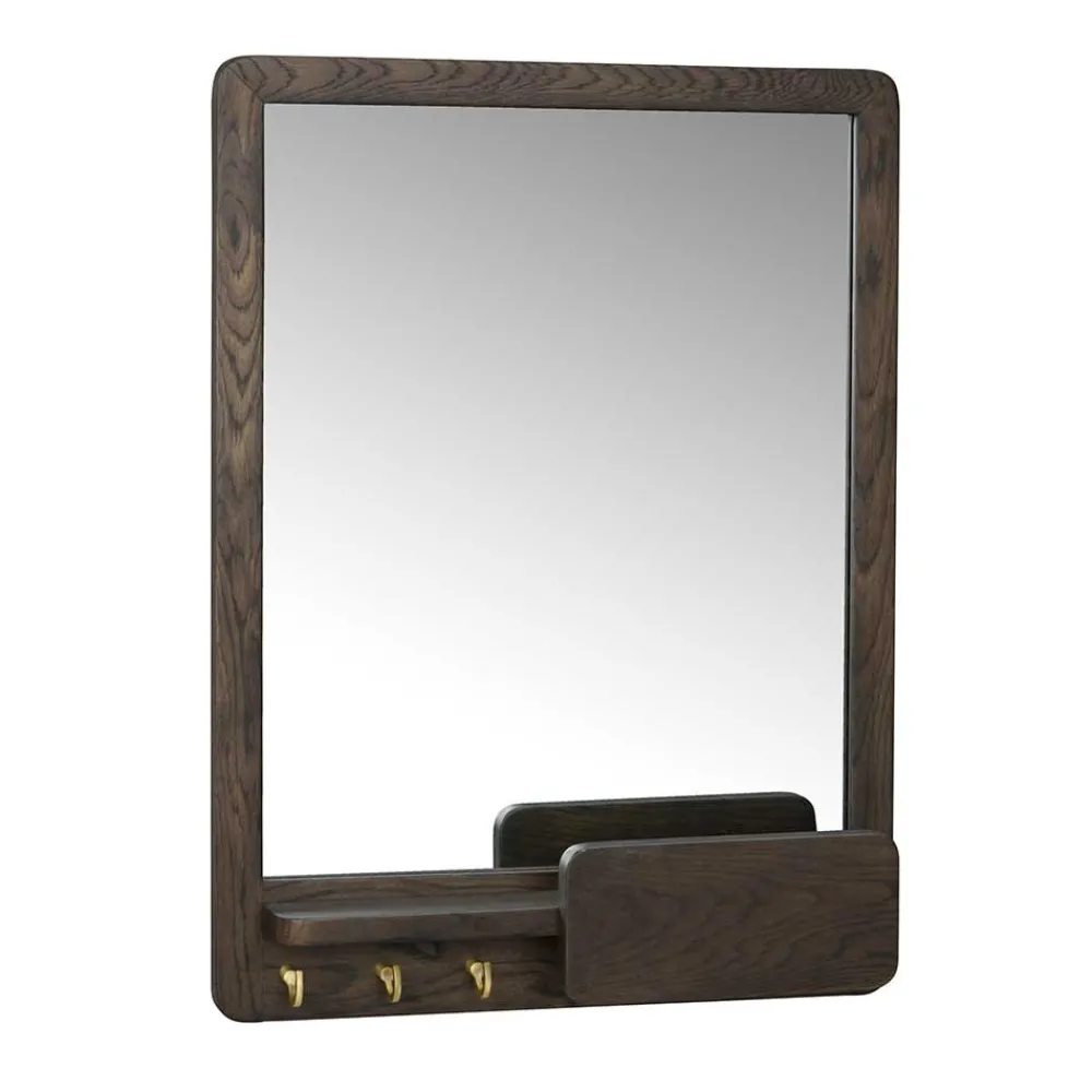 Wohnen Spiegel mit Briefablage & Schlüsselhaken - Cora