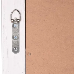 Wohnen Spiegel mit Holzrahmen in Schwarz Silber - Aphrano