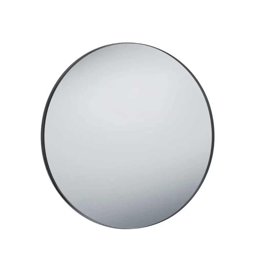 Wohnen Spiegel|Flurspiegel*Spiegel mit Metallrahmen in Schwarz - 80x80x2 - Vromantico