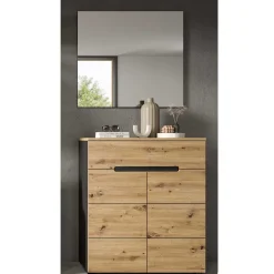 Wohnen Spiegel und Schuhkommode Set - Norja (zweiteilig)