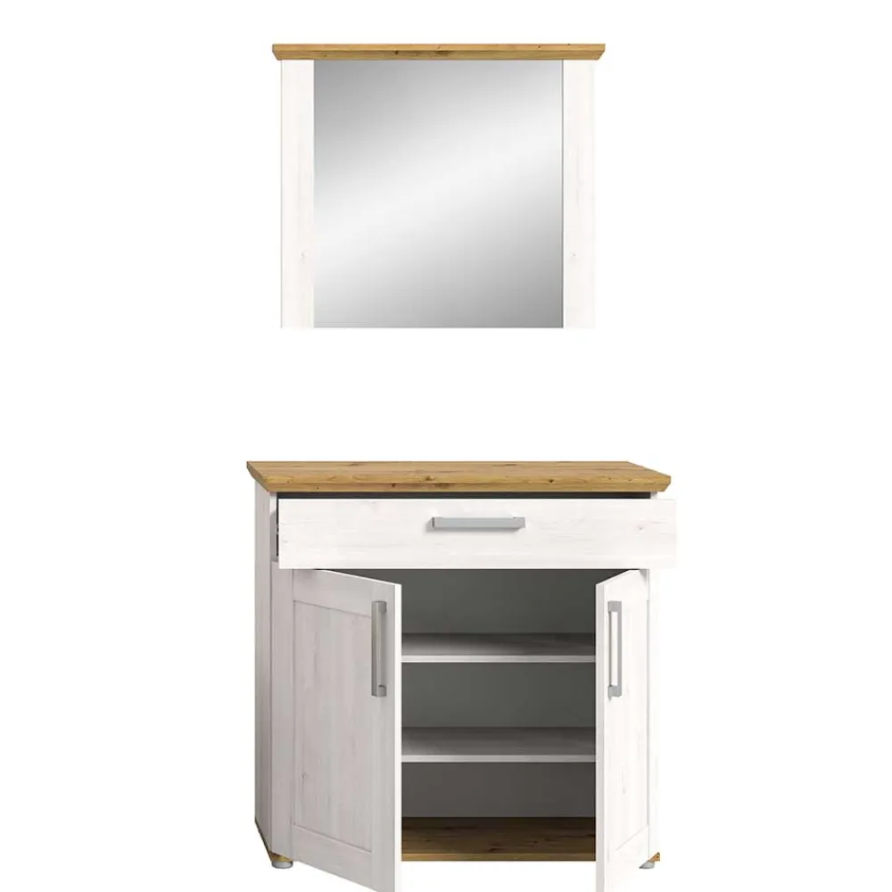 Wohnen Garderoben|Garderoben*Spiegel und Schuhkommode Set - Tocella (zweiteilig)