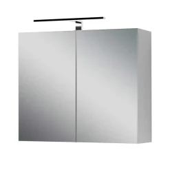 Wohnen Spiegelschrank mit Doppeltür in Weiß - Niam